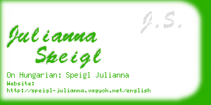 julianna speigl business card